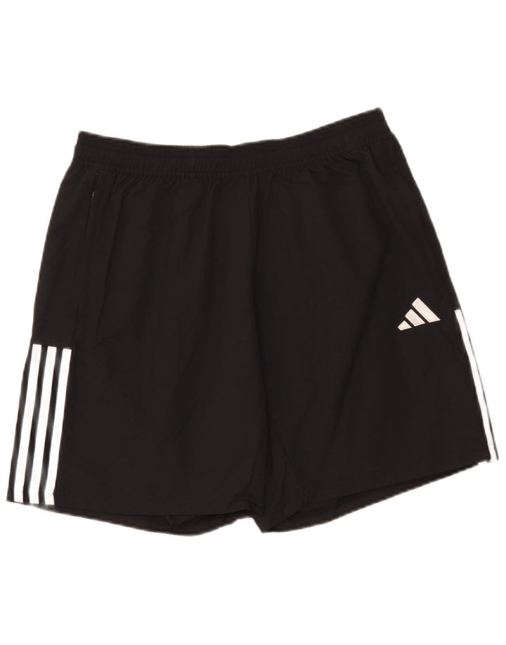 Ανδρικό αθλητικό σορτς Adidas μεγάλο μαύρο πολυαμίδιο