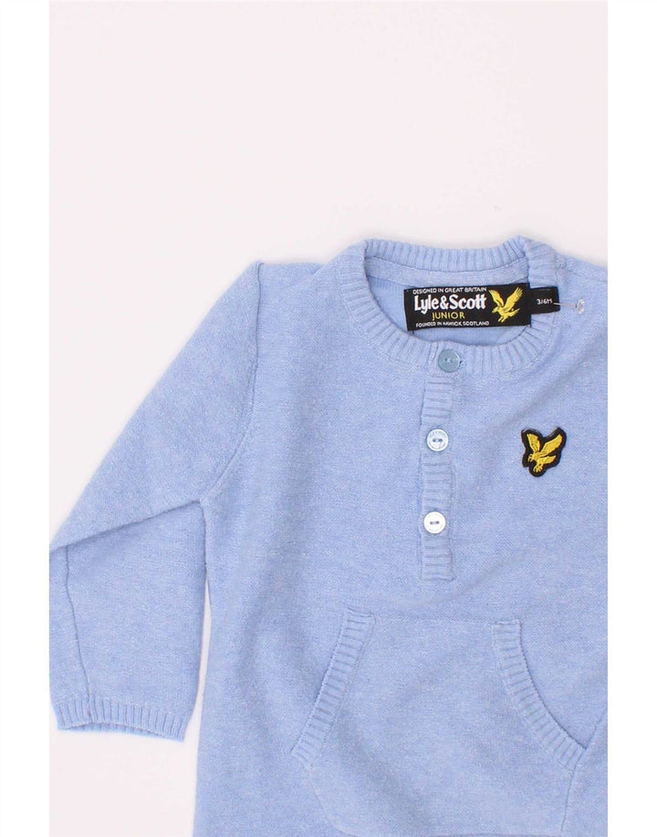 Μακρυμάνικο Playsuit Lyle & Scott Baby Boys 3-6 μηνών μπλε