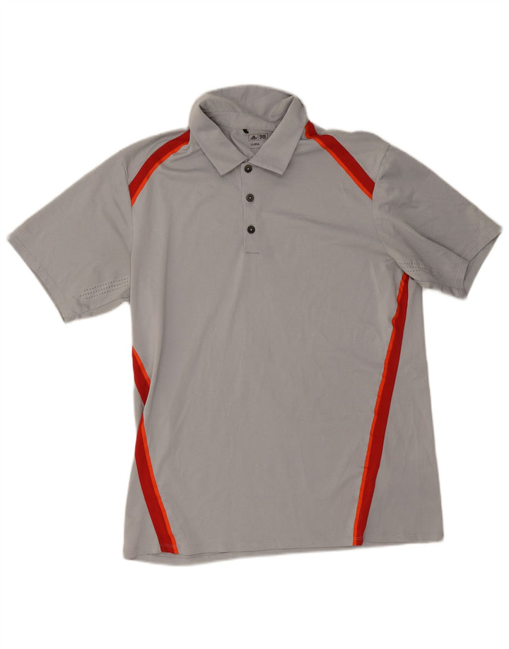Ανδρικό πουκάμισο Adidas Climacool Polo με μεγάλο γκρι χρώμα πολυεστέρα