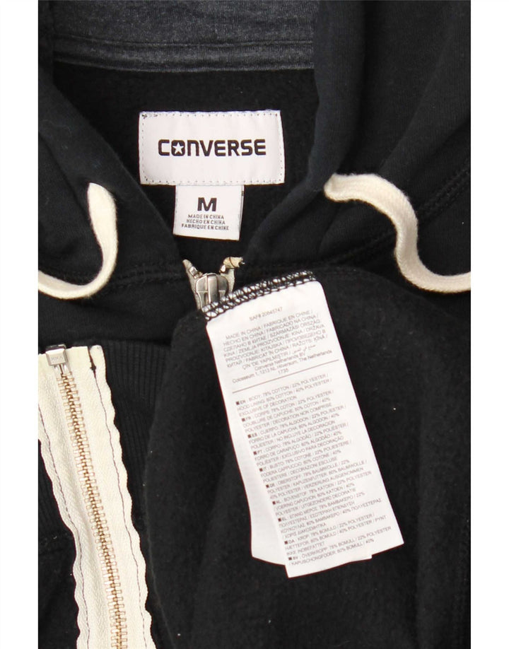 Ανδρικό πουλόβερ με κουκούλα με φερμουάρ Converse Βαμβακερό μεσαίο ναυτικό