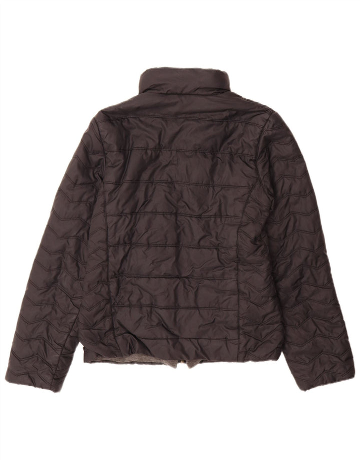 Zara Γυναικείο μπουφάν UK 12 Medium Black Nylon