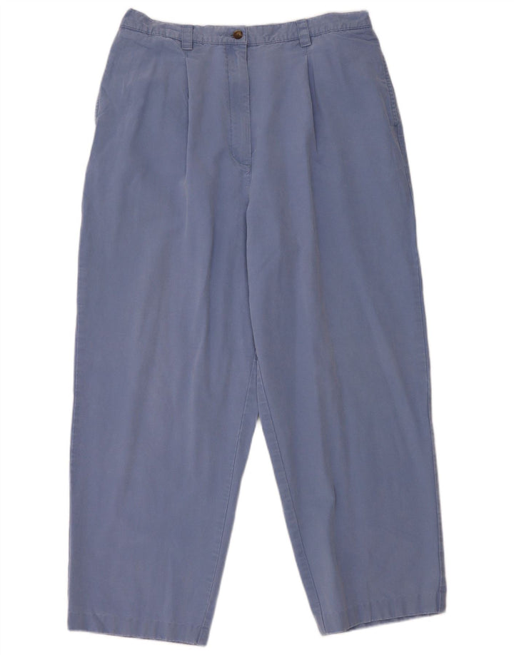 Γυναικείο ψηλόμεσο παντελόνι Chino L.L.Bean US 16 2XL W34 L27 Blue Tencel