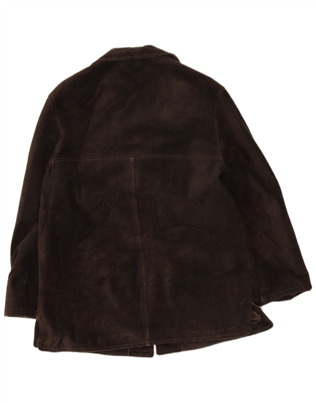Vintage Γυναικείο Suede Jacket UK 16 Large Brown Δερμάτινο