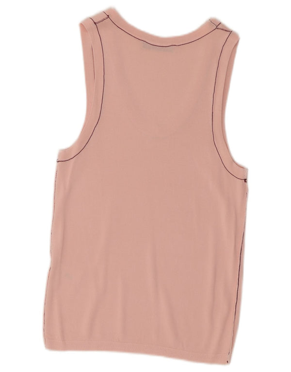 Zara Γυναικείο Γιλέκο Τοπ UK 12 Medium Pink Viscose