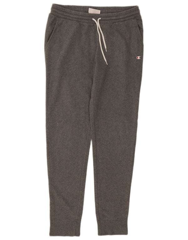Champion Womens Tracksuit Trousers Joggers UK 10 Small Grey Cotton