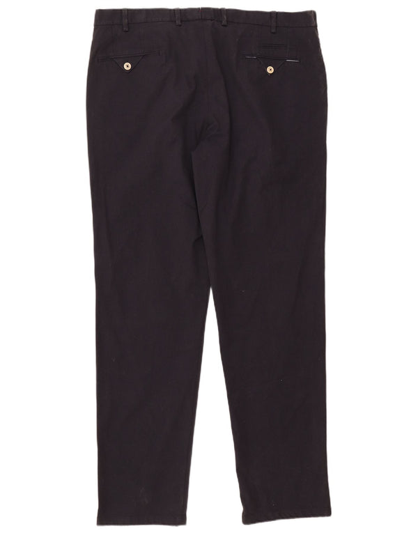 Massimo Dutti Ανδρικό Slim Suit Παντελόνι EU 50 2XL W40 L34 Navy Blue Cotton