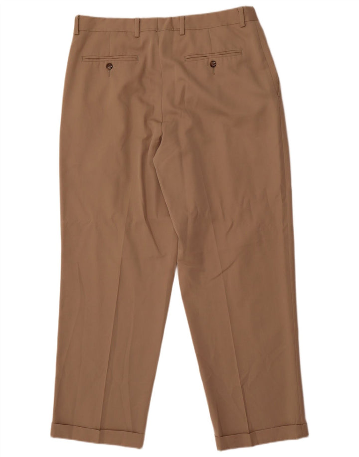 Eddie Bauer Ανδρικό παντελόνι Chino με καρφίτσες W36 L30 Μπεζ πολυεστέρας
