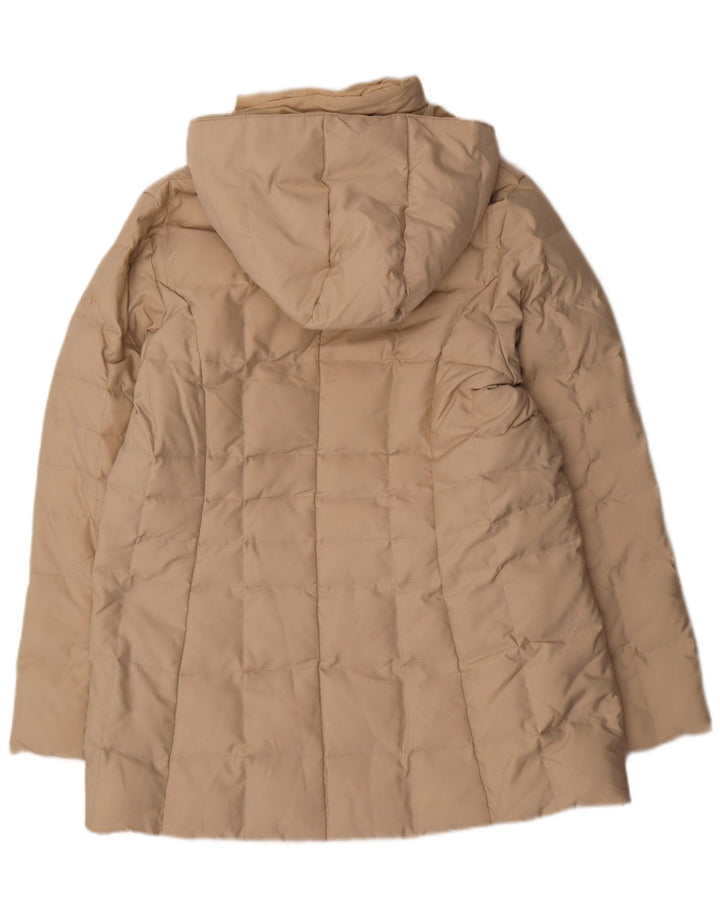 SERGIO TACCHINI Γυναικείο παλτό με κουκούλα UK 16 Large Beige Polyester