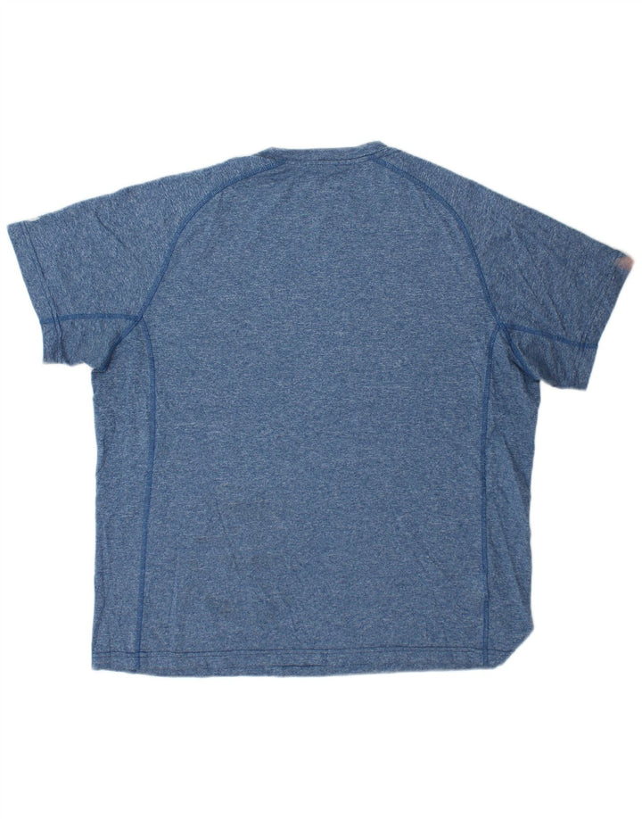 EDDIE BAUER Ανδρικό T-Shirt Top Large Blue Flecked Polyester