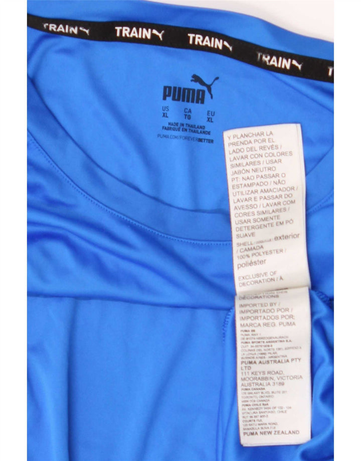 Ανδρικό γραφικό T-Shirt Puma Top XL Blue Polyester