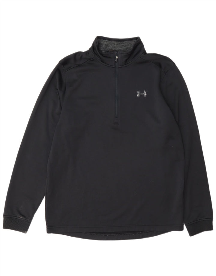 Ανδρική φόρμα Under Armour Cold Gear με φερμουάρ πουλόβερ στο επάνω μέρος Μεσαίο μαύρο