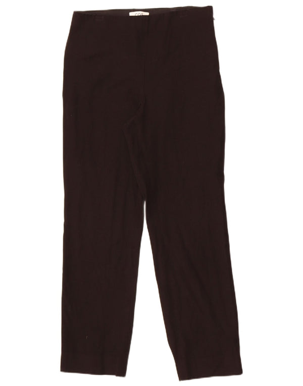 Γυναικείο ίσιο casual παντελόνι Cos EU 40 Medium W30 L28 Μαύρο βισκόζη