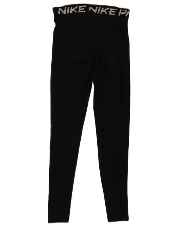 Γυναικεία Nike Dri Fit Graphic κολάν UK 10 Small Black Polyester