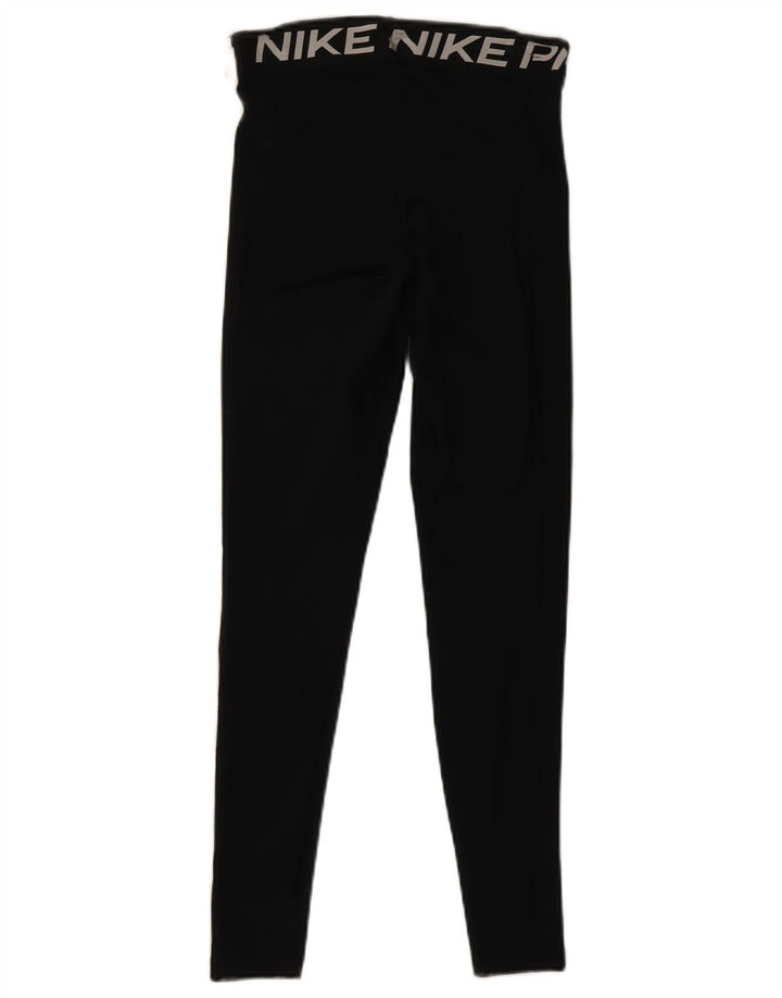 Γυναικεία Nike Dri Fit Graphic κολάν UK 10 Small Black Polyester