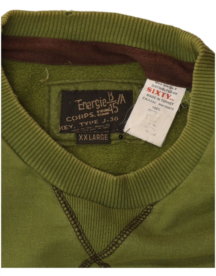 Ανδρικό φούτερ Energie Jumper 2XL Πράσινο βαμβακερό