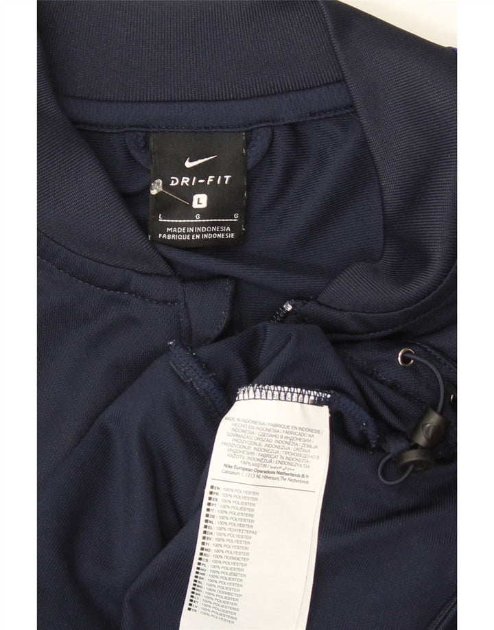 Ανδρική αθλητική φόρμα Nike Dri Fit Μπουφάν με μεγάλο μπλε ναυτικό πολυεστέρα Sports