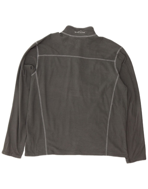 Eddie Bauer Ανδρικό φερμουάρ Fleece Jumper XL Γκρι πολυεστέρας