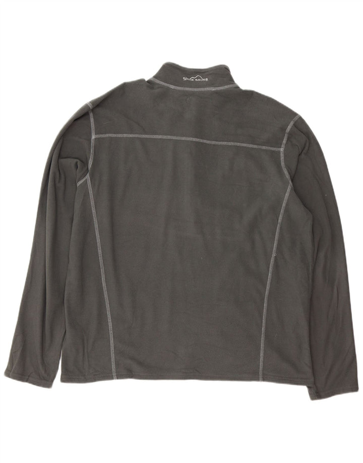 Eddie Bauer Ανδρικό φερμουάρ Fleece Jumper XL Γκρι πολυεστέρας