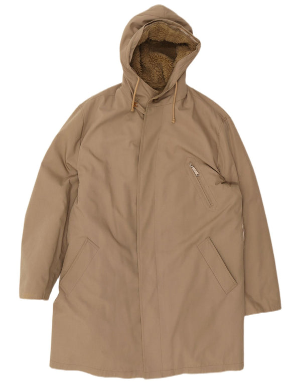 Vintage Ανδρικό μπουφάν Parka με κουκούλα UK 40 Large Beige