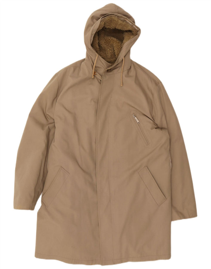Vintage Ανδρικό μπουφάν Parka με κουκούλα UK 40 Large Beige