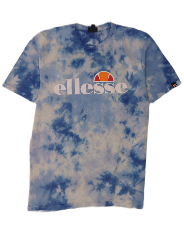 Ellesse Ανδρικό γραφικό T-Shirt Top XL Blue Tie Dye Cotton