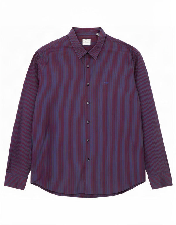 Ανδρικό πουκάμισο Dockers XL Navy Blue Pinstripe Cotton