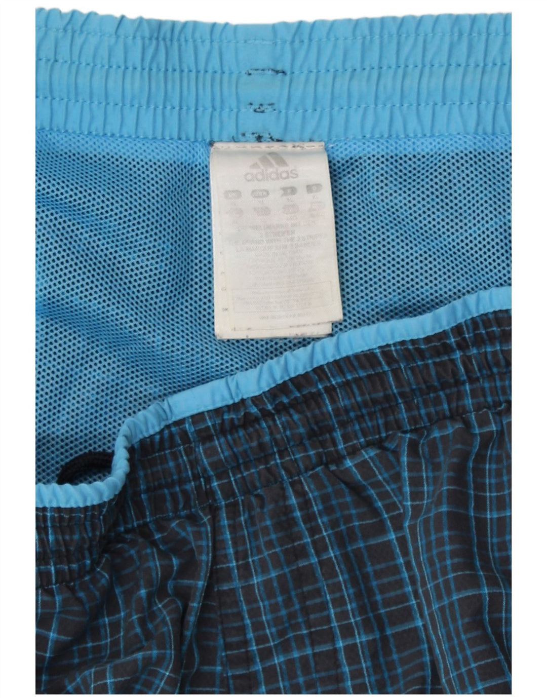 Ανδρικό σορτς κολύμβησης Adidas XL Navy Blue Check Polyamide