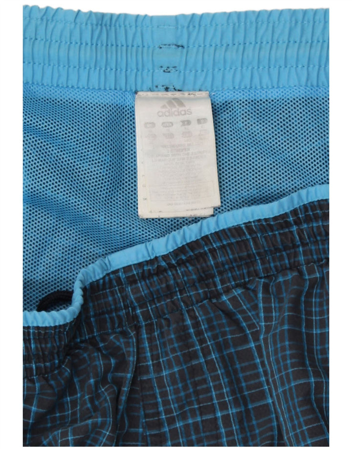 Ανδρικό σορτς κολύμβησης Adidas XL Navy Blue Check Polyamide