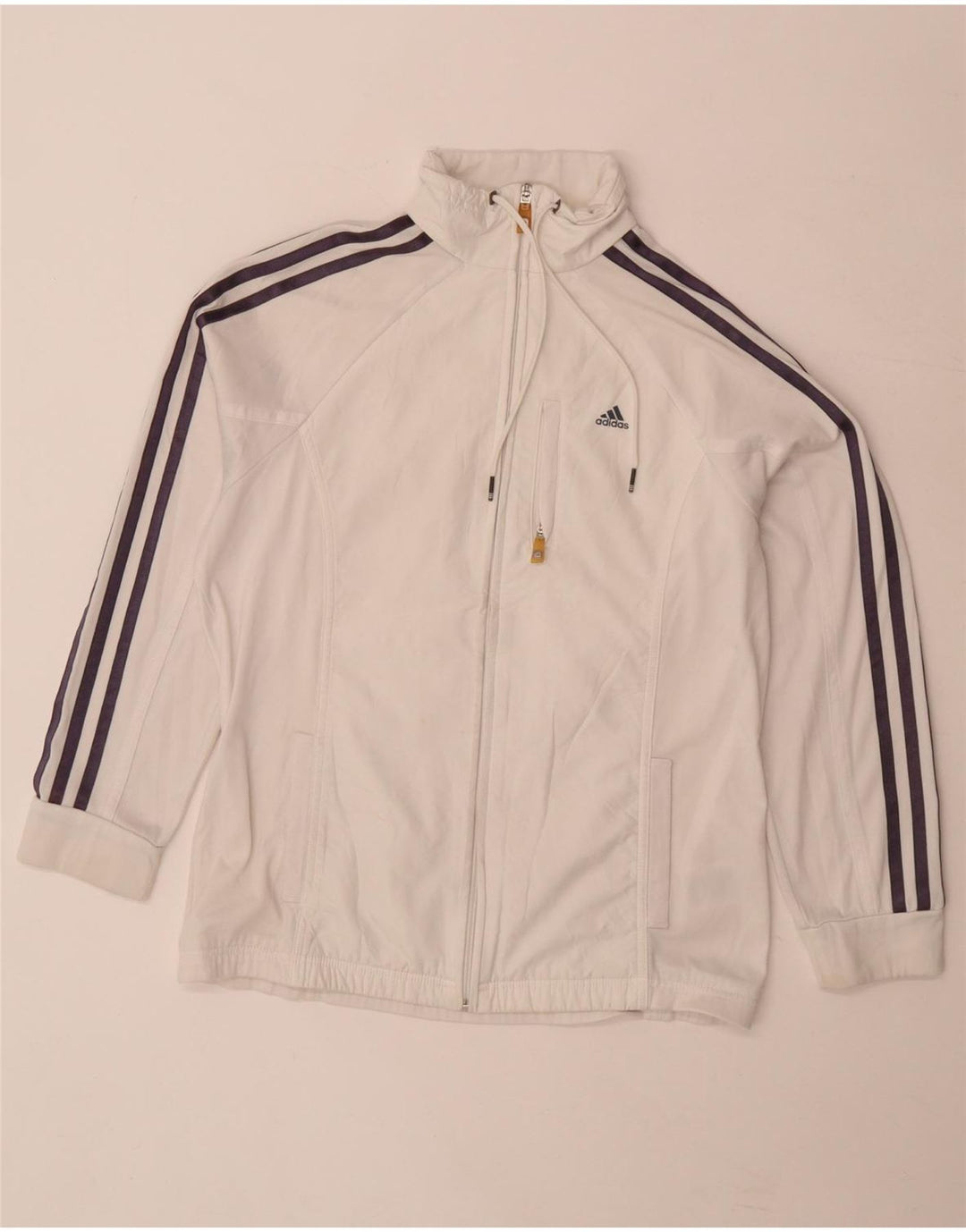Adidas Γυναικεία φόρμα Climalite Top Jacket UK 14 Large White Polyester