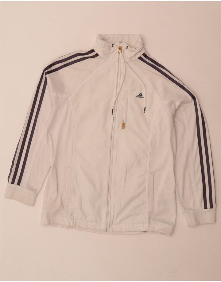 Adidas Γυναικεία φόρμα Climalite Top Jacket UK 14 Large White Polyester
