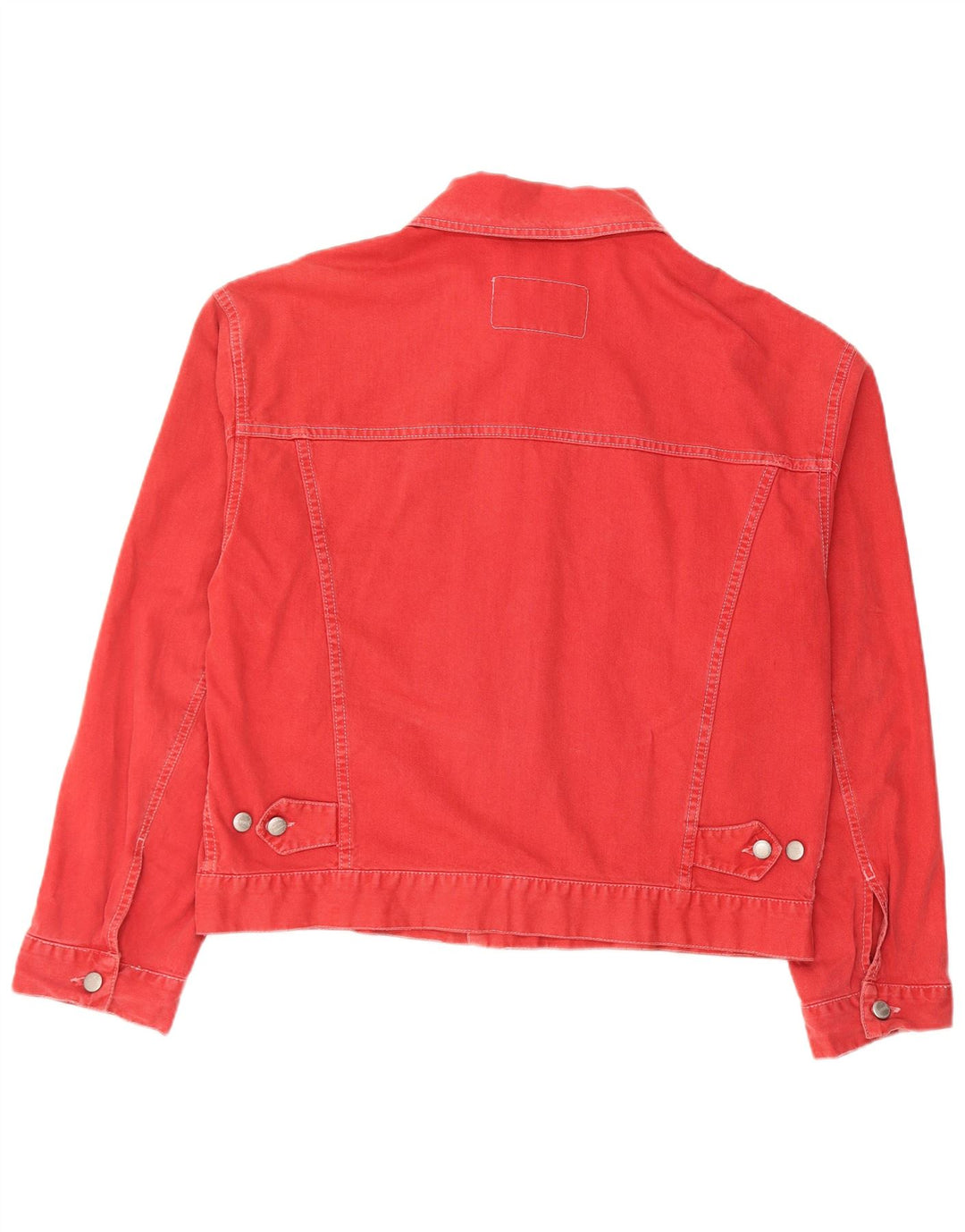 Ανδρικό τζιν μπουφάν Sisley UK 38 μεσαίο κόκκινο βαμβακερό