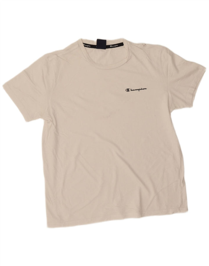 Ανδρικό T-Shirt Champion Top από μεσαίο λευκό βαμβακερό