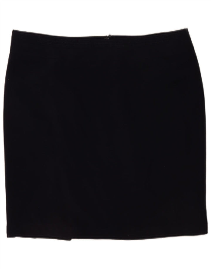 Marks & Spencer Γυναικεία Μίνι Φούστα UK 20 2XL W40 Navy Blue Polyester