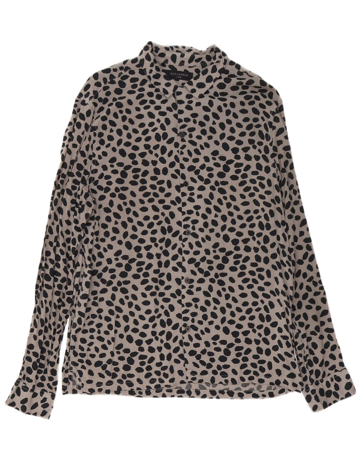 Ανδρικό πουκάμισο All Saints Large Grey Animal Print Viscose