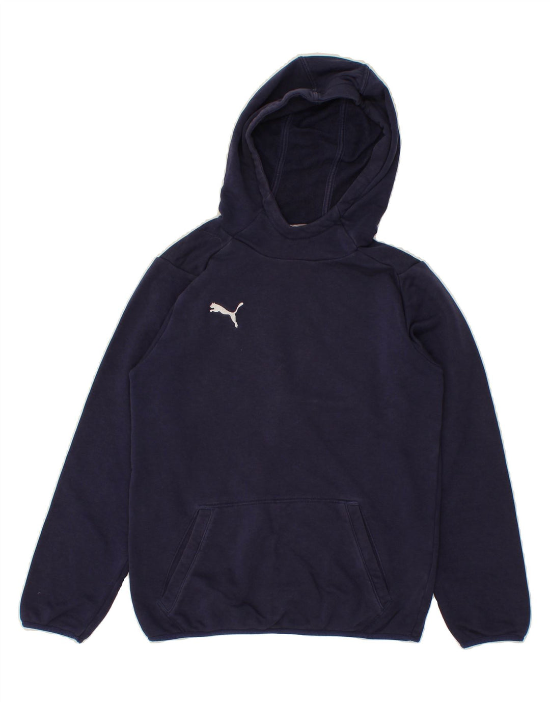 PUMA Boys Hoodie Jumper 11-12 Years Navy Blue Vintage Puma and Second-Hand Puma from Messina Hembry 