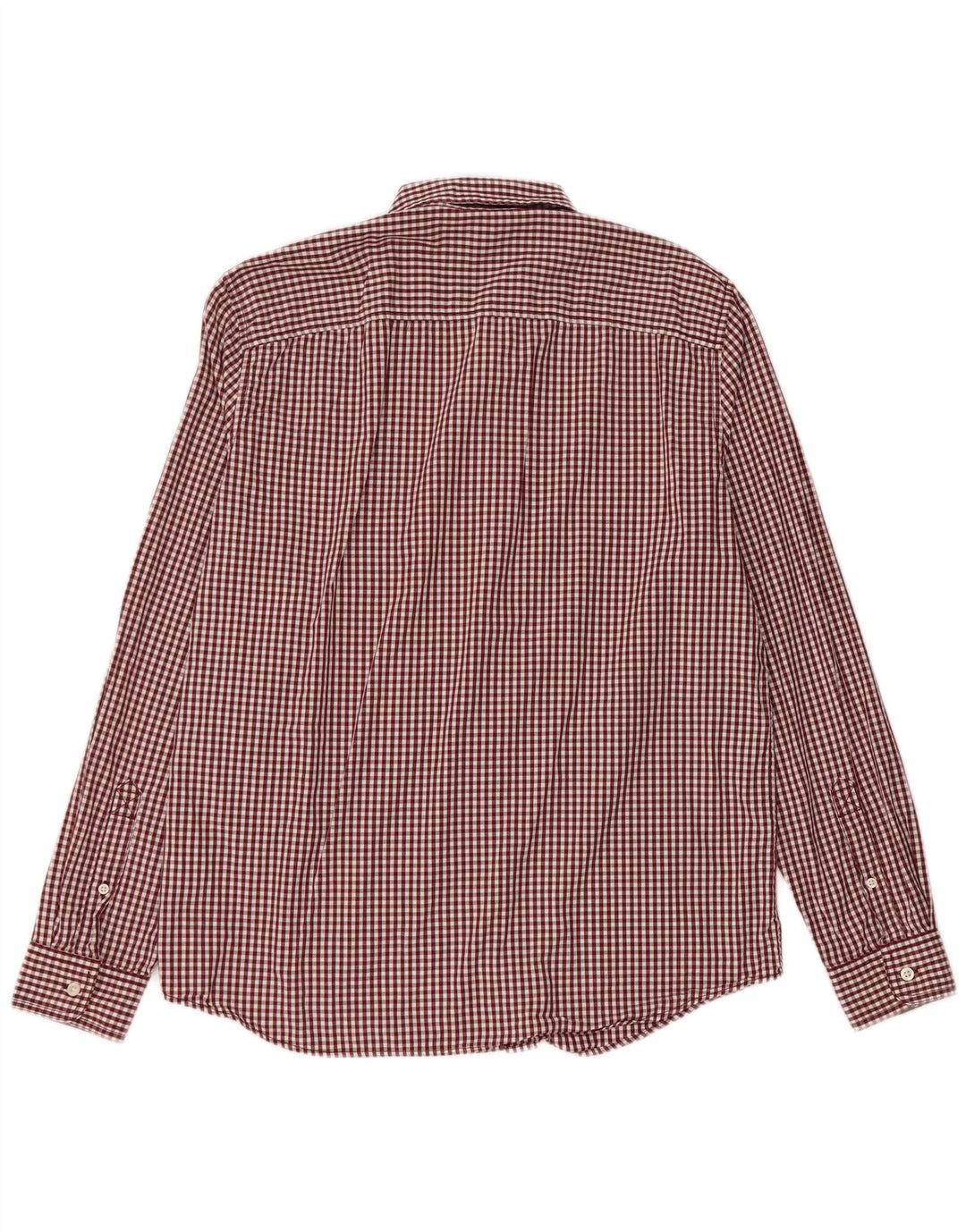 Ανδρικό πουκάμισο Timberland Slim Fit Large Maroon Gingham Cotton