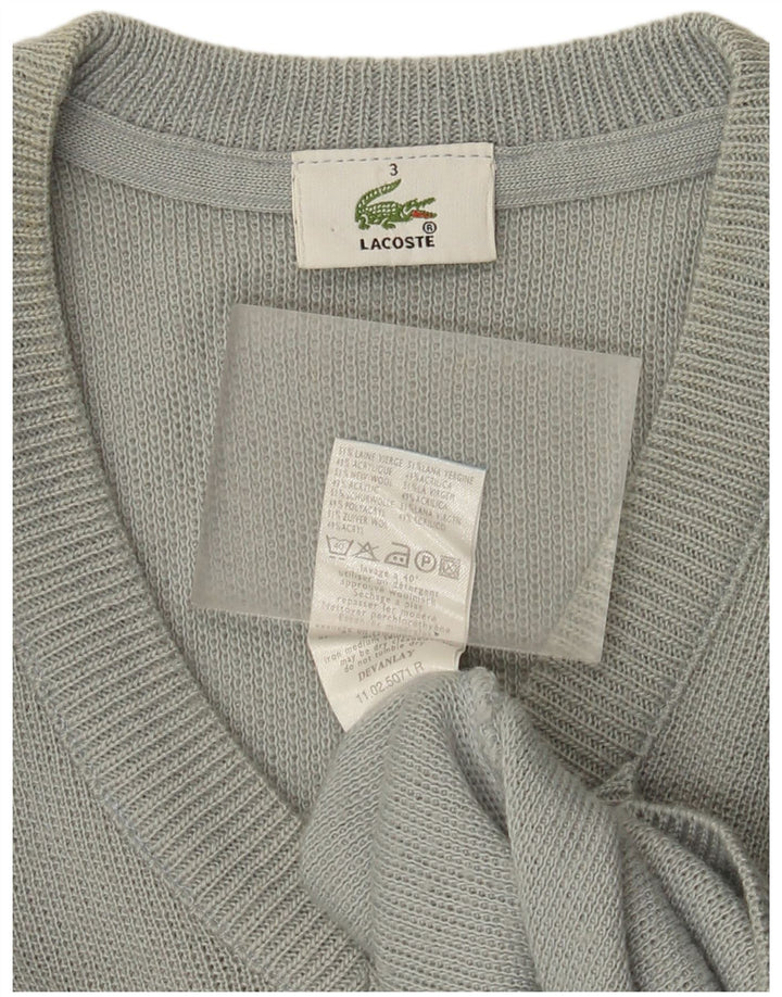 Ανδρικό πουλόβερ Lacoste με λαιμόκοψη, μέγεθος 3, μικρό πράσινο μαλλί