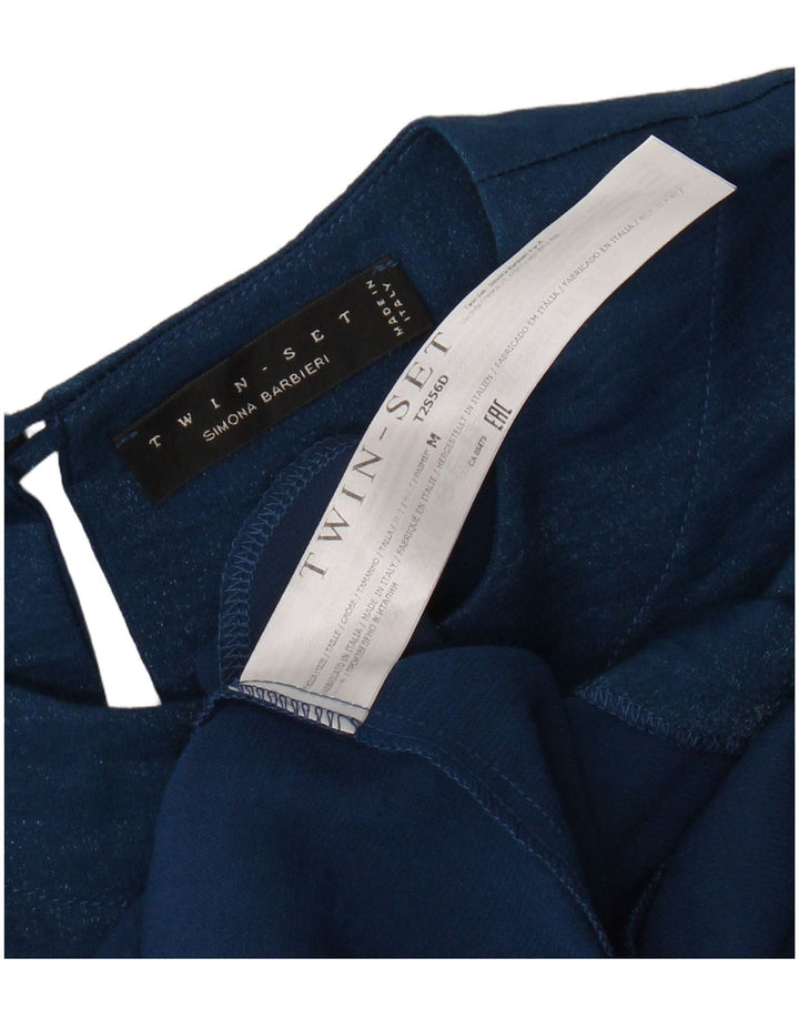 SIMONA BARBIERI Γυναικείο Δίκλινο Σετ Φόρεμα με μανίκια 3/4 UK 14 Medium Blue