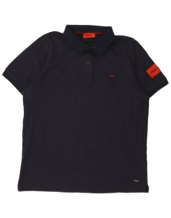 Ανδρικό μπλουζάκι πόλο Hugo Boss XL Navy Blue