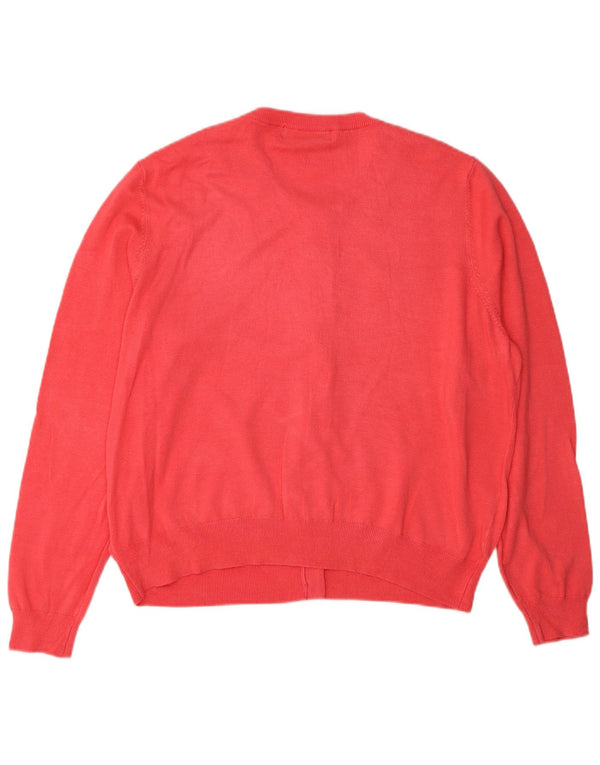 Marks & Spencer Γυναικεία ζακέτα πουλόβερ UK 20 2XL Pink Viscose