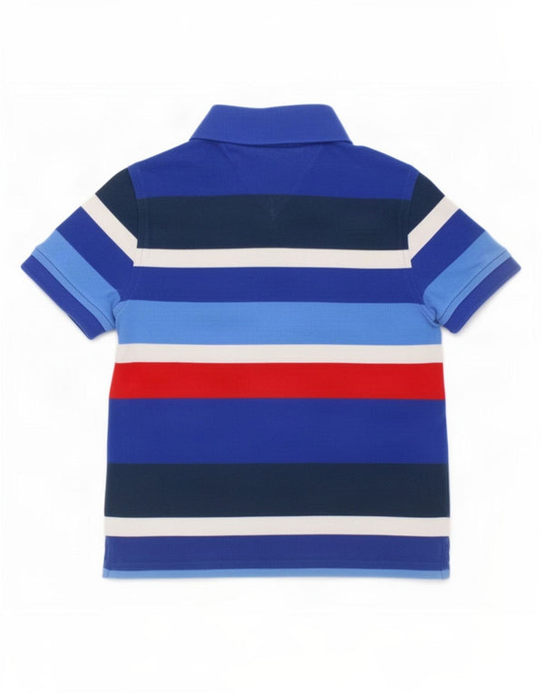 Tommy Hilfiger Boys Polo πουκάμισο 4-5 ετών XS Μπλε ριγέ βαμβακερό