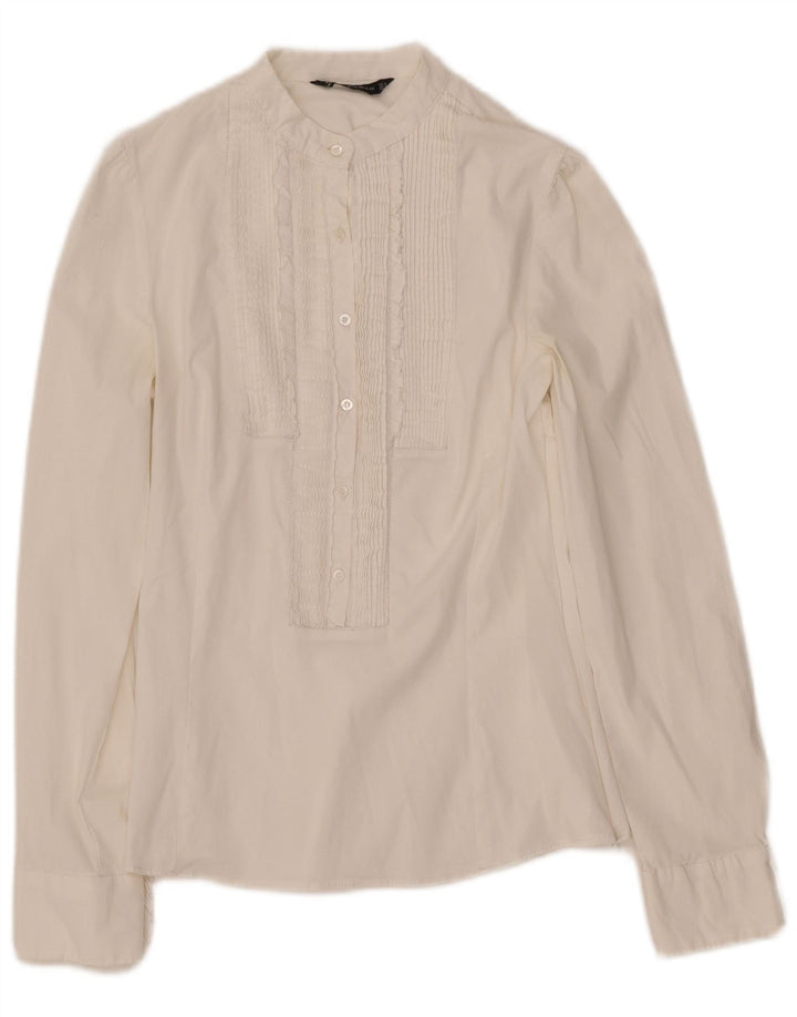 Γυναικείο πουλόβερ ZARA πουκάμισο UK 8 Small White