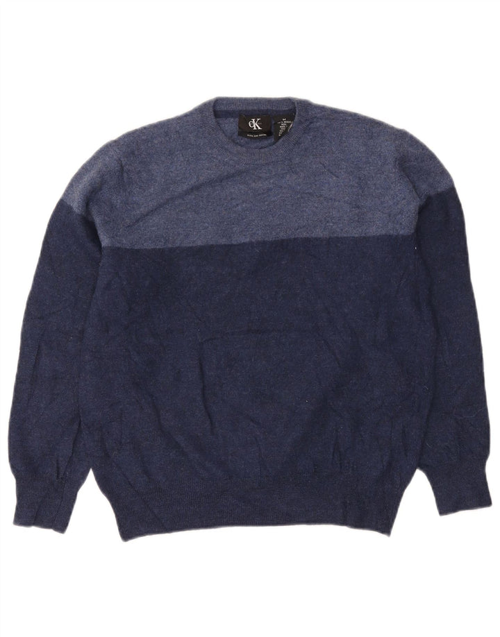 Γυναικείο πουλόβερ Calvin Klein Crew Neck Jumper UK 12 Medium Navy Blue