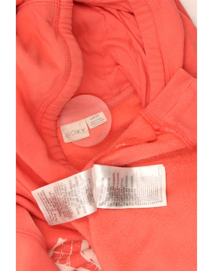 Γυναικείο Roxy Graphic Hoodie Jumper UK 10 Small Red Cotton