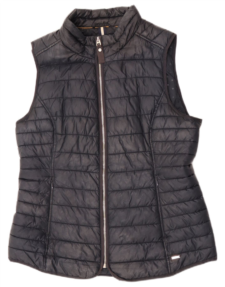 Joules Γυναικείο padded Gilet UK 16 Large Μαύρος Πολυεστέρας