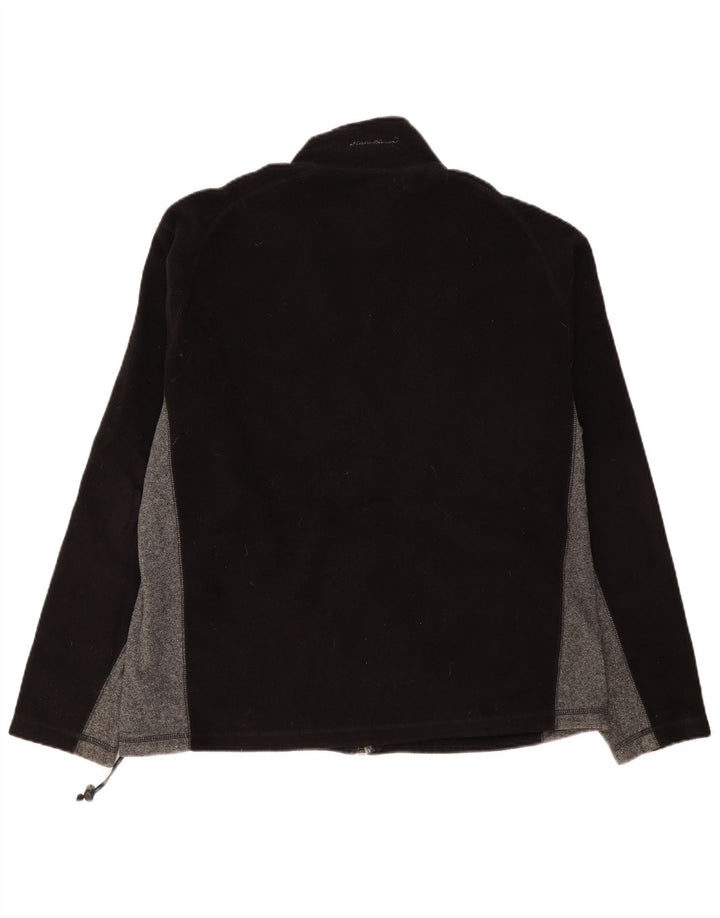 EDDIE BAUER Ανδρικό Fleece Jacket UK 40 Large Black Colorblock Πολυεστέρας