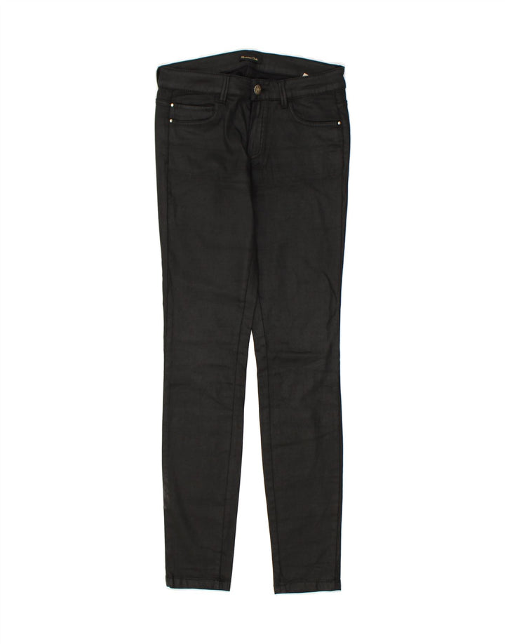 MASSIMO DUTTI Womens Skinny Casual Trousers EU 36 Small W26 L29  Black | Vintage Massimo Dutti | Thrift | Second-Hand Massimo Dutti | Used Clothing | Messina Hembry 
