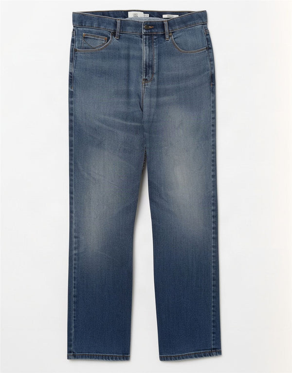 Marks & Spencer Ανδρικά Stormwear Straight Jeans W34 L31 Blue Cotton