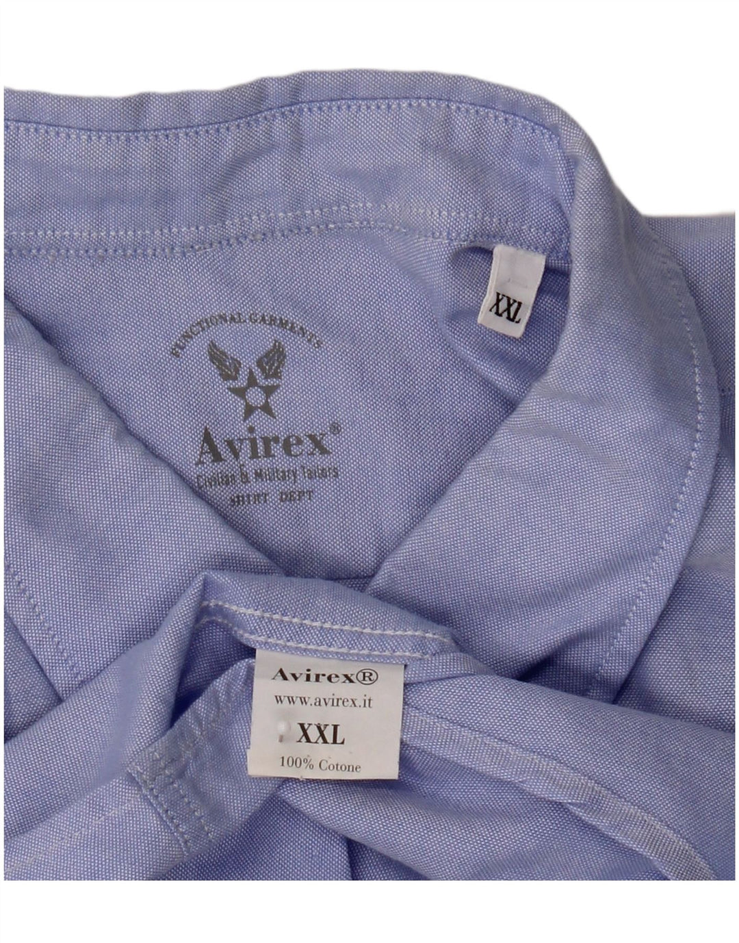 Ανδρικό πουκάμισο Avirex 2XL Μπλε βαμβακερό