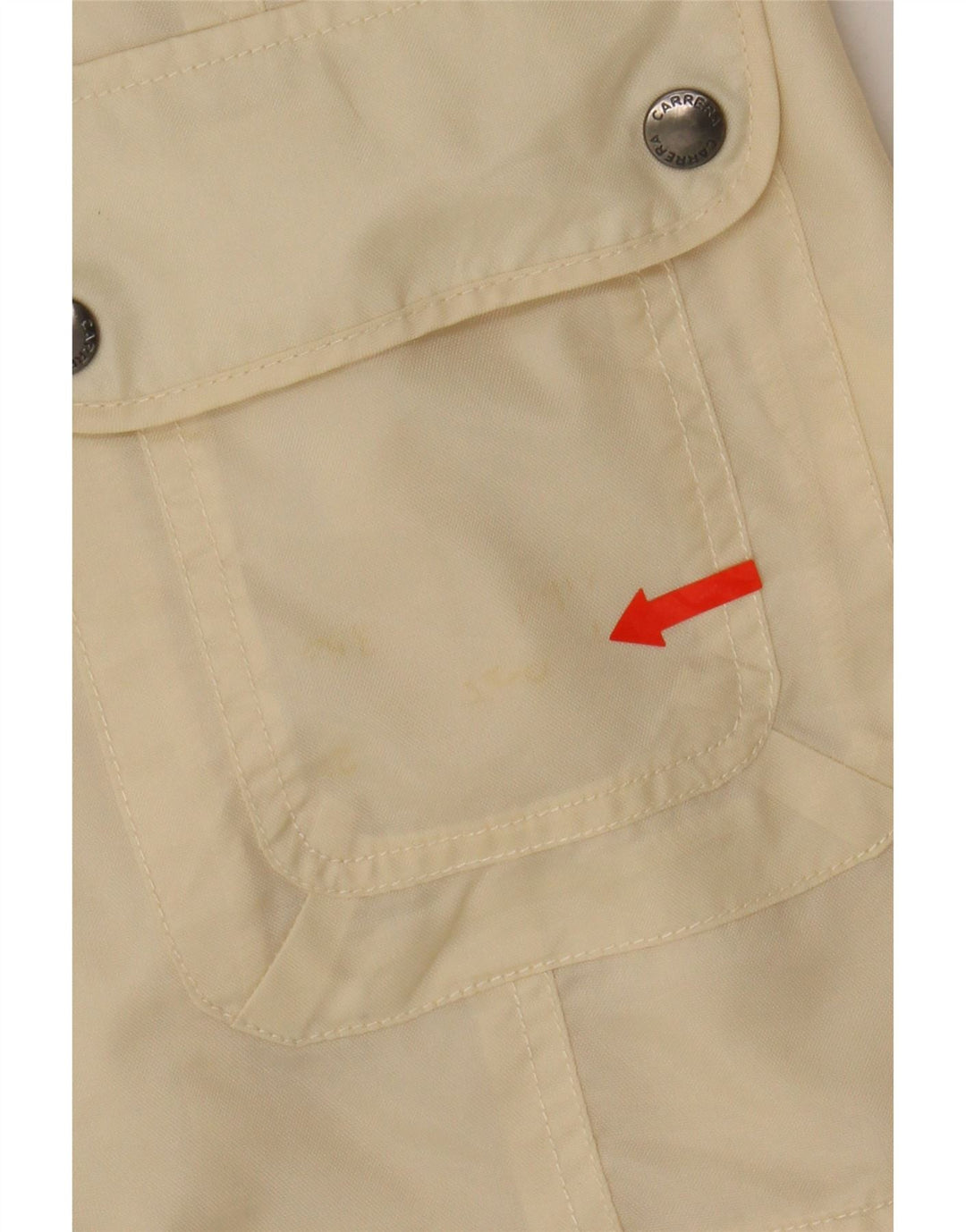 CARRERA Womens Utility Jacket UK 16 Large Off White Polyamide Vintage Carrera and Second-Hand Carrera from Messina Hembry 